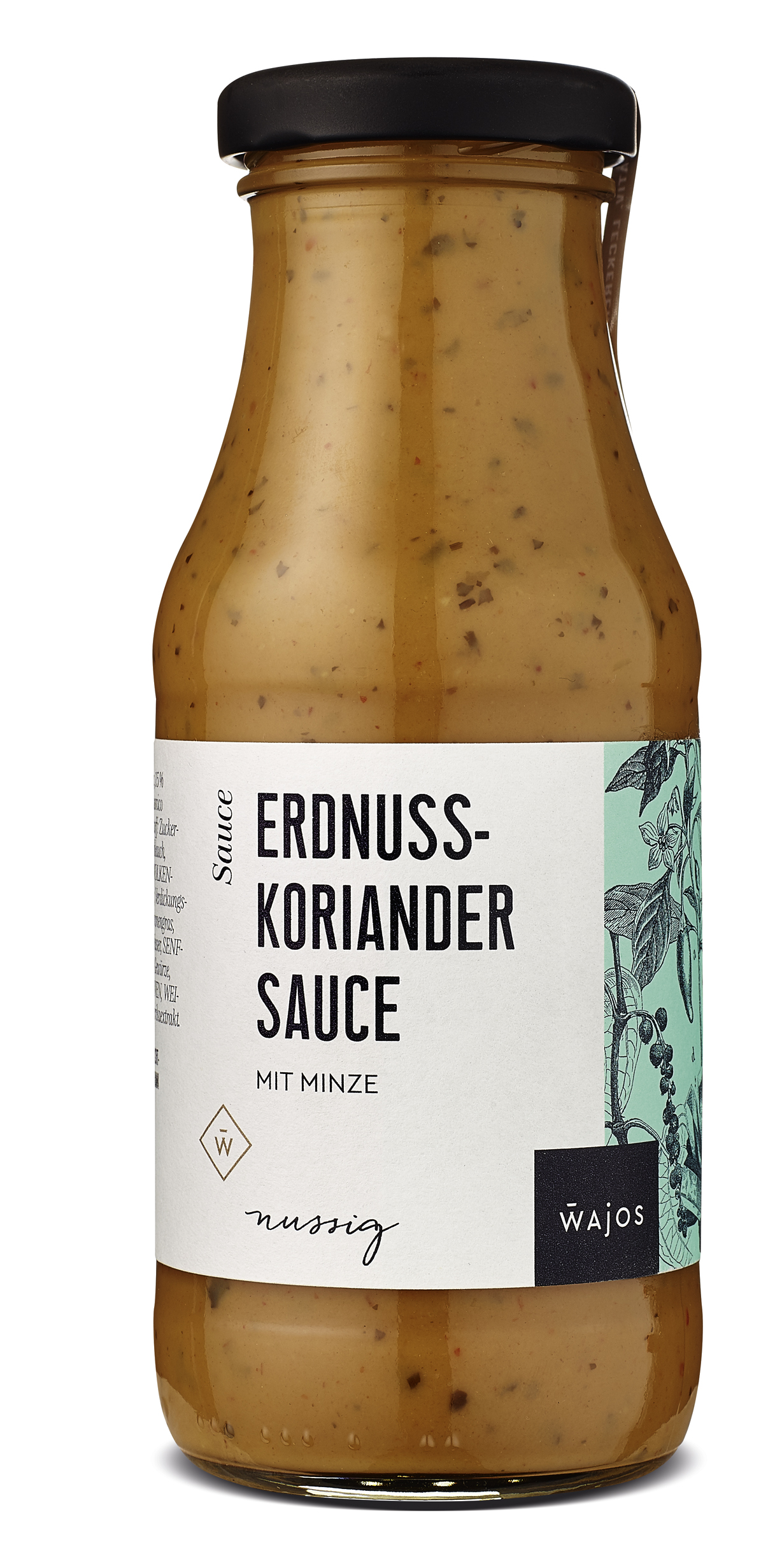 Erdnuss-Koriander Sauce mit Minze